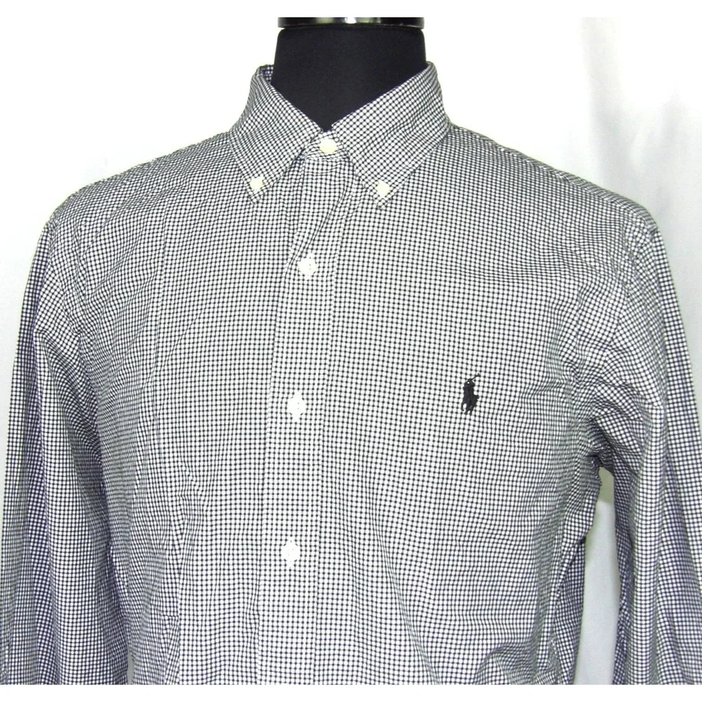 Polo Ralph Lauren Long Sleeved Checkered Casual Button Up Shirt Men's Large